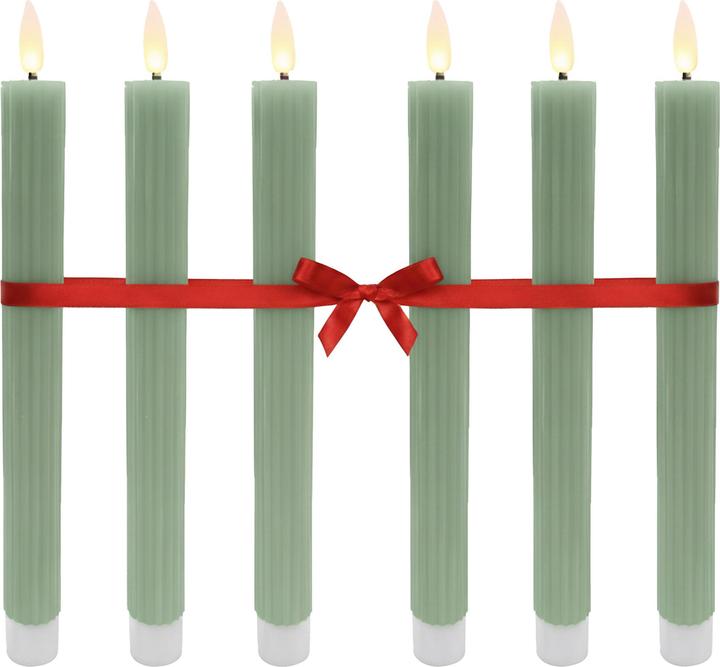 Relaxdays 6x LED-Stabkerzen (6x)
