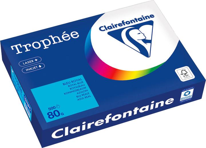 Produktbild Clairefontaine Universalpapier Trophée farbig (A4, 500 Blätter, 80 g/m²)