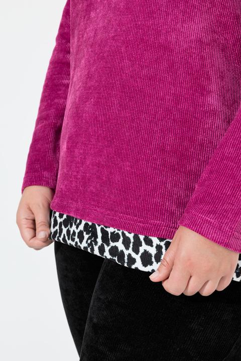 Image du produit Miamoda Sweat-shirt à capuche, molleton bouclé et détails léopard (60)