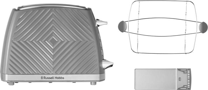 Produktbild Russell Hobbs 26392-56 Groove 2S Toaster grau