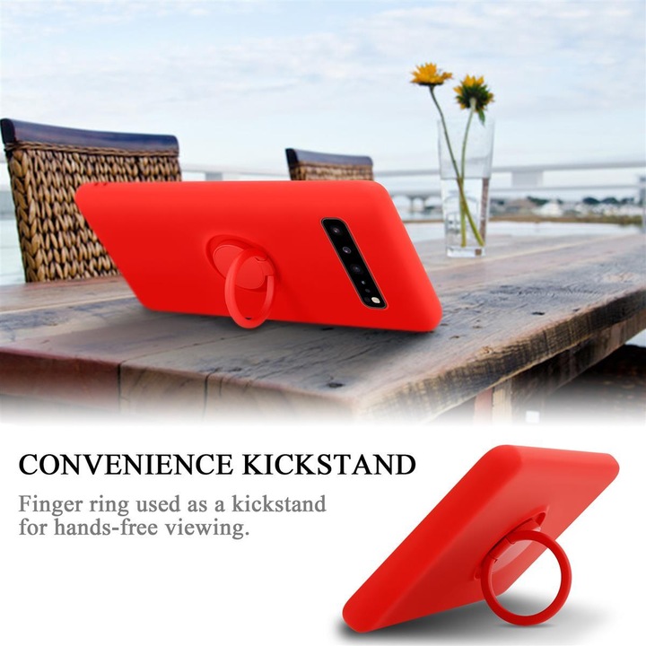 Actual product image Cadorabo TPU Liquid Ring Silicone Case Cover (Samsung Galaxy S10 5G)