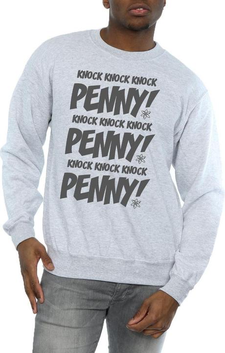 Actual product image Dam Mens Sheldon Knock Knock Penny Cotton Sweatshirt (M)