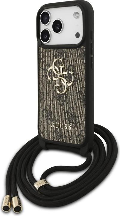 Produktbild Guess Etui 4G Big Logo Cord Stap Crossbody do iPhone 17 Pro brązowy