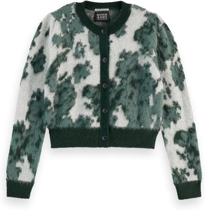 Produktbild Scotch & Soda Cardigan a Collo Tondo Jacquard (L)