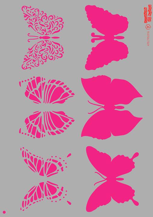 Produktbild Pronty Crafts Schablone "Schmetterlingsmotive", A4