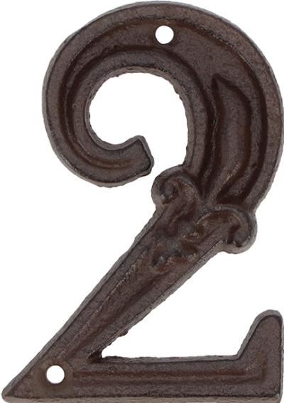 Produktbild Esschert Design Hausnummer 2 aus Gusseisen