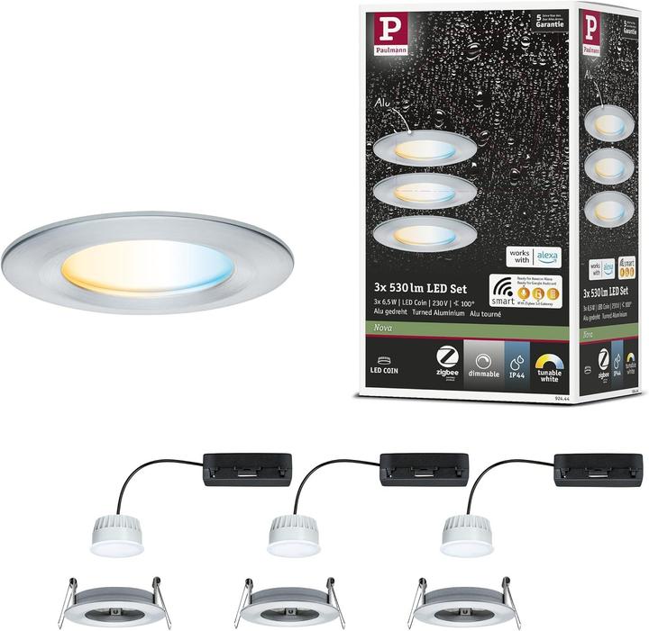 Produktbild Paulmann Einbauleuchte Nova Set Zigbee (530 lm)