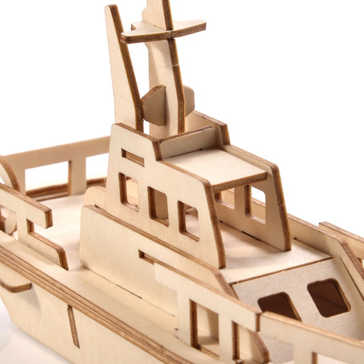 Actual product image Little Story Wooden Puzzle Model 3D - Boat