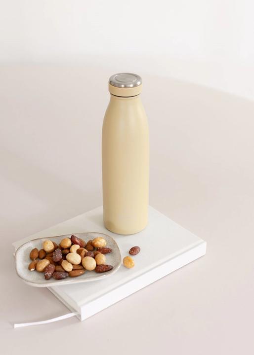 Actual product image Aya & Ida - Drinking Bottle - Thermosfles - waterfles - 500ml - DUSTY YELLOW (A1978) (0.50 l)