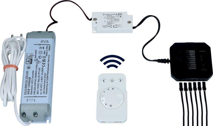 L&S E-Motion Light 1-Kanal LED Funk-Dimmschalter-Set 12/24 V