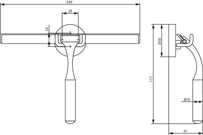 Produktbild Delphis Duschwischer