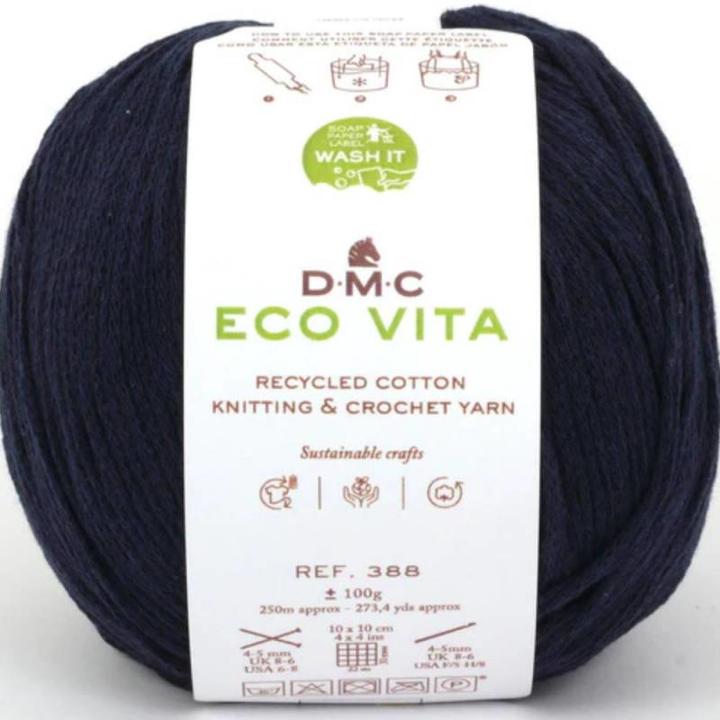 Actual product image DMC Wool Eco Vita 100 g, Dark Blue (250 m)