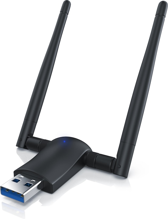 Produktbild Aplic WLAN Stick, WIFI Dongle USB 3.0, 1200 MBit/s Dual Band 2,4 + 5 Ghz externe Antennen (USB)