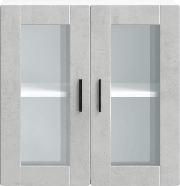Immagine prodotto VidaXL Parete attrezzata per cucina con anta in vetro Porto concrete grey Parete attrezzata per cucina (60 x 31 x 60 cm)