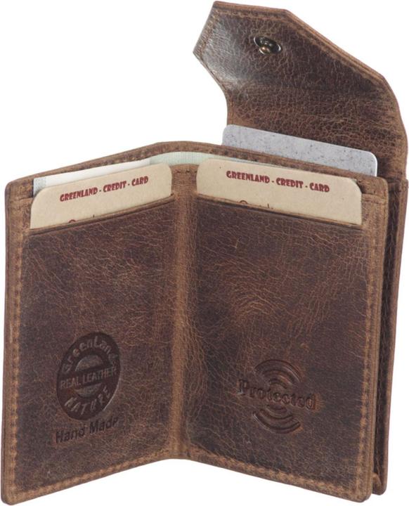 Immagine prodotto Greenland Nature Montenegro porta carte di credito RFID in pelle 6,5 cm