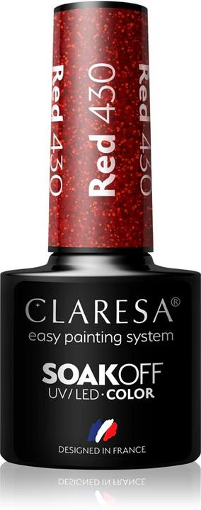Actual product image Claresa 430 RED UV Nail Polish 5ml (430 RED, UV gel varnish)