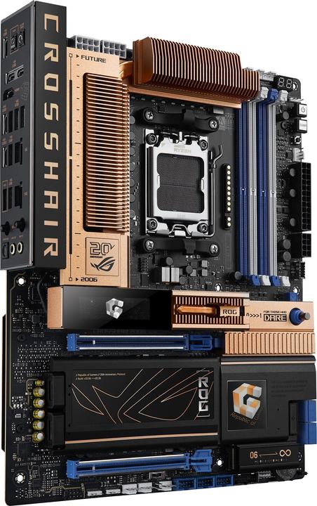 Actual product image ASUS ROG Crosshair 2006 AMD X870E 4*DDR5 5*M.2 4*SataIII AM5 HDMI ATX (AM5, AMD X870E, ATX)