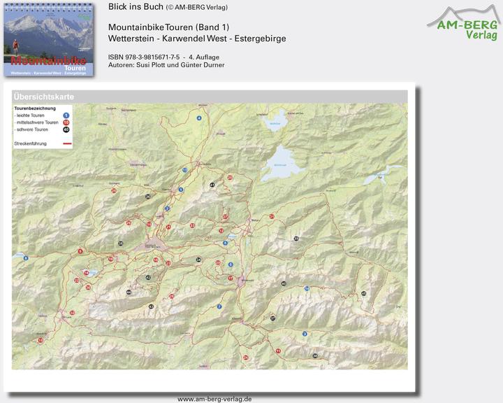 Produktbild Mountainbike Touren Wetterstein 01 - Karwendel West - Estergebirge (Deutsch, Günter Durner, Susi Plott, 2016)