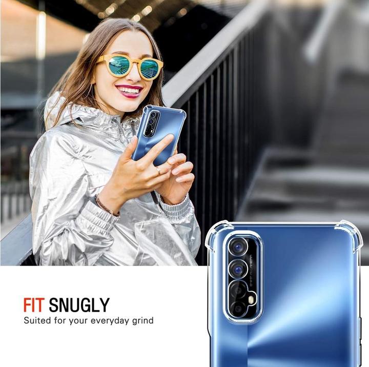 Actual product image Screenguard Realme 7 hull Crystal Soft Airbag Bumper (Realme 7)