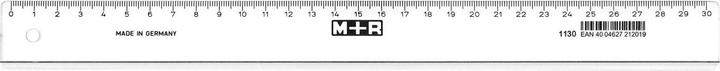 Actual product image M+r School Rulers (30 cm, Plastic)
