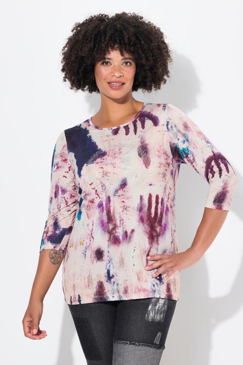 Produktbild Angel of Style T-Shirt, Straight Fit, Smiley, Batik-Muster (52)