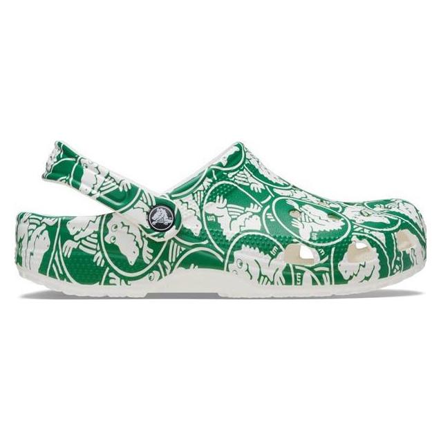 Crocs, Unisex, Hausschuhe, Classic Duke Print Clog, Grün, (37)