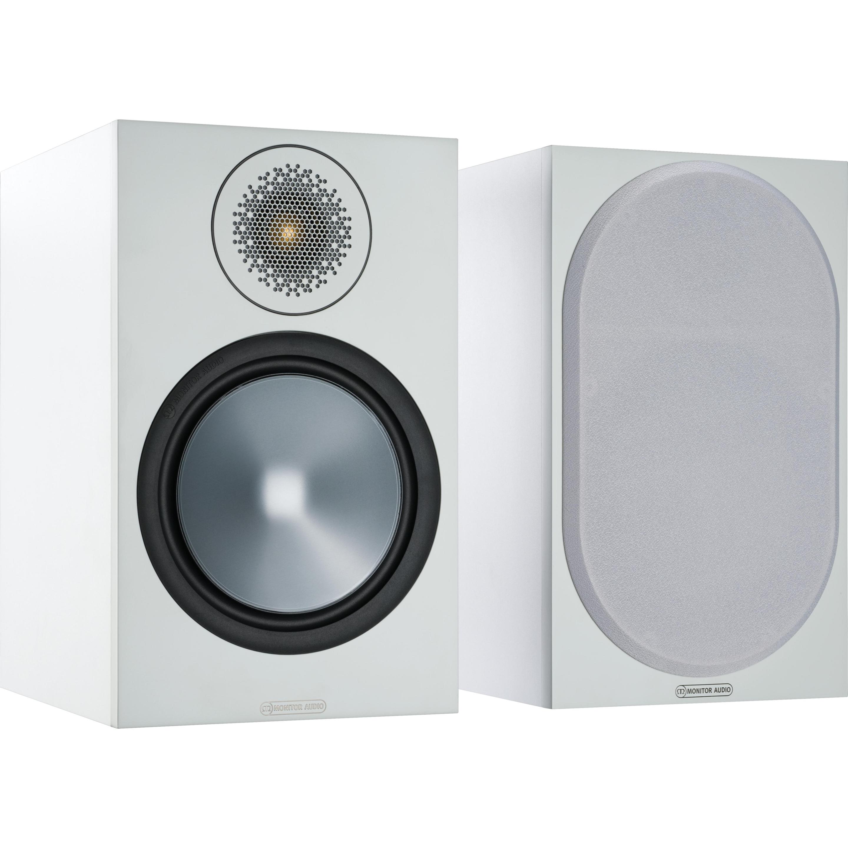 Monitor Audio Regallautsprecher Paar Bronze 100 Weiss (1 Paar, 100 W) (SB6G100W)