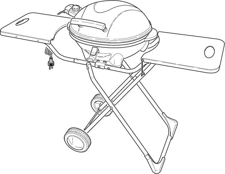 Produktbild Ohmex Barbecue Grill mit Trolley GRIL-3660 (1.50 kW)