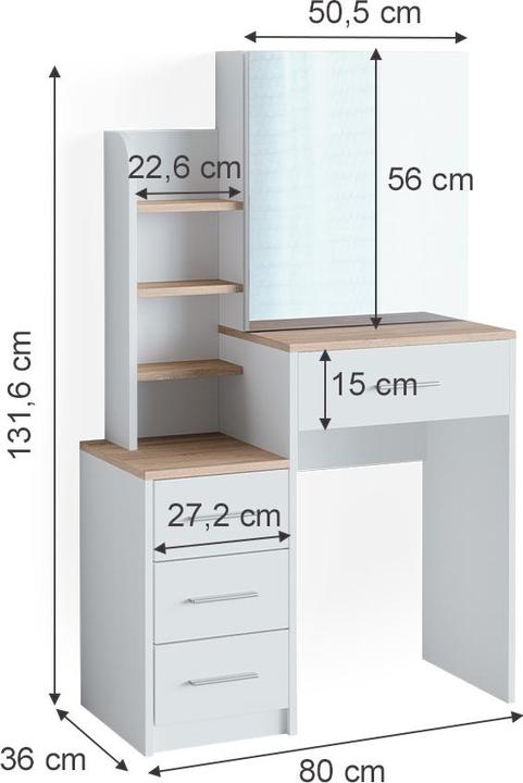 Image du produit Vicco Conrada (80 x 36 x 131.60 cm)