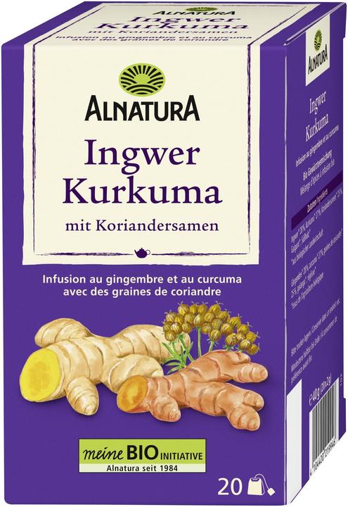 Produktbild Alnatura Ingwer Kurkuma Tee mit Koriandersamen (40 g)