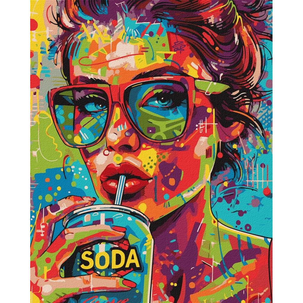 Ideyka Malen nach Zahlen - Mädchen mit Limonade (58218309)