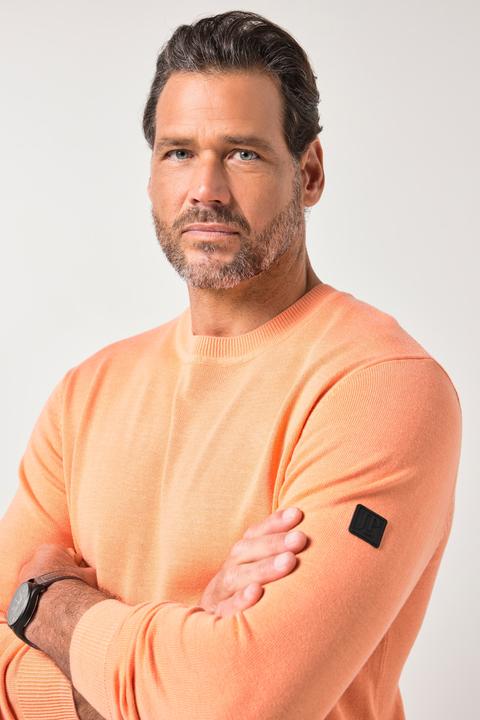 Produktbild JP1880 Pullover, leichter Feinstrick, Badge, Rundhalsausschnitt, bis 7 XL (L)