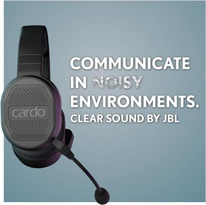 Image du produit Cardo Packtalk Edgephones Motorcycle (NC, 13 h, Sans fil)