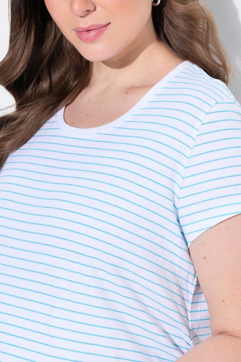 Produktbild Ulla Popken Bellieva-T-Shirts, 2er Pack, Halbarm, seitl. Raffung (62)
