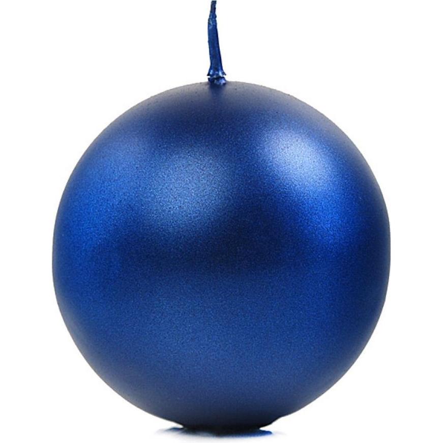 Partydeco, Kerzen, Kugelkerze Marineblau - 8cm (6pcs) (6 Stk.)