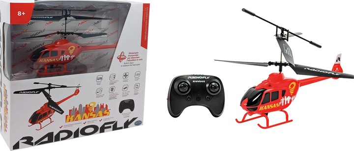 Actual product image ODS Radiofly Kansas RC Helicopter 4 Functions