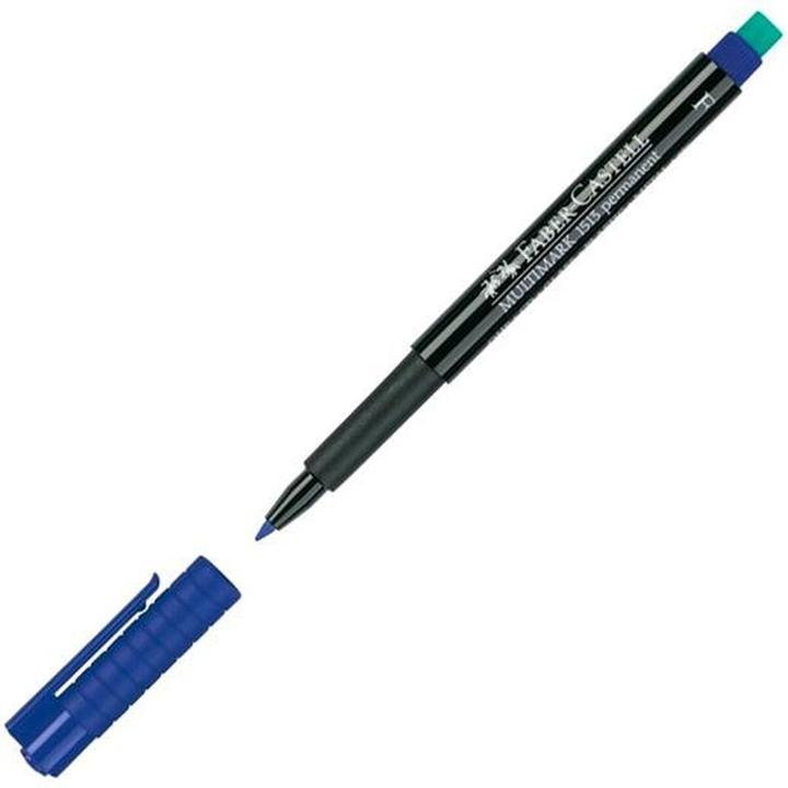 Actual product image Castell MULITMARK Blue-(S) Permanent Marker Permanent Grey (Blue, Black, Blue, Plastic, End (10x)