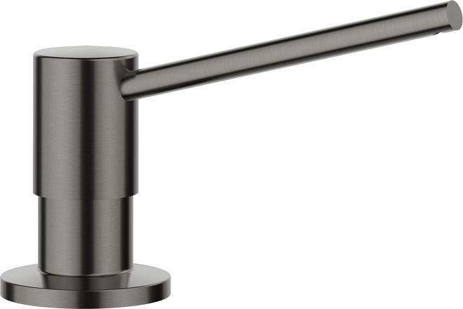 Produktbild Blanco TORRE Spülmittelspender satin dark steel | Passend zu allen BLANCO-Küchenarmaturen | Bequem v