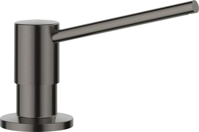 Actual product image Blanco TORRE washing-up liquid dispenser satin dark steel | Suitable for all kitchen taps |