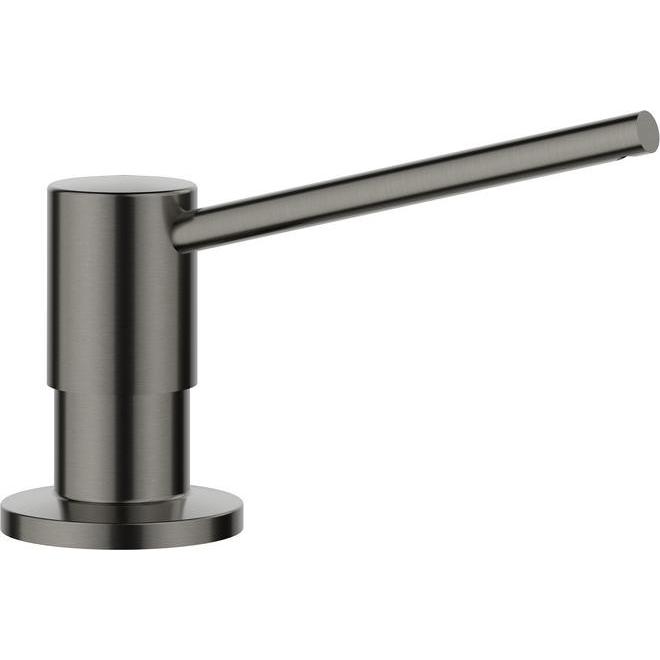 Blanco, Seifenspender + Seifenschale, TORRE Spülmittelspender satin dark steel Passend zu allen BLANCO-Küchenarmaturen B...
