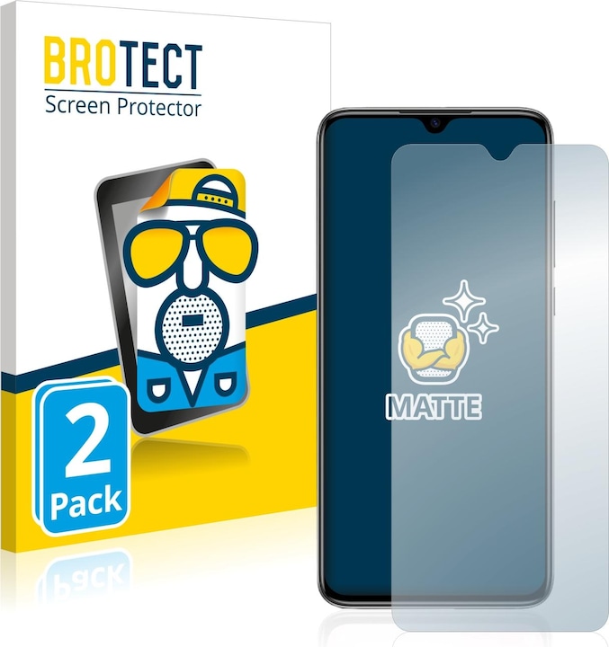Actual product image BROTECT Anti-glare screen protector matt (2 Piece, Mi 9 Lite)
