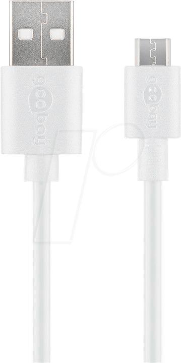 Produktbild Goobay Micro USB Lade- und Synchronisationskabel, 2 m (2 m, USB 2.0)