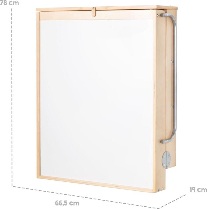 Produktbild Roba Wandwickelregal inkl. Wickelauflage Style grau