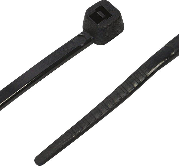 Actual product image Steffen Cable tie black 100mm x 2.5mm 100 pcs. (Plastic cable ties, 100 mm, 100 pcs.)