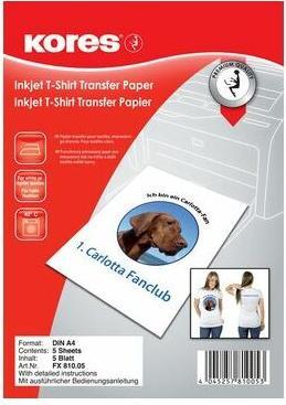 Kores T-Shirt Transferfolie (A4, 3 x)