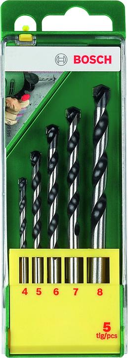 Actual product image Bosch Zubehör gręžtuvas 4/5/6/7/8MM BETONO GRĘŽTUVŲ RINKINYS (4, 5, 6, 7, 8 millimetres)