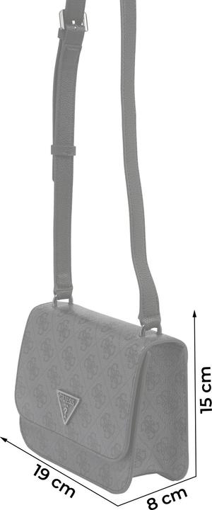 Produktbild Guess Noelle, Belt, Magnetic Clip, Textile Crossbody Bag, Black, 14 x18.5