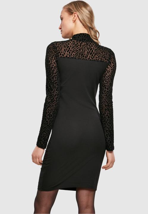 Immagine prodotto Urban Classics Abito da donna con collo a tartaruga in pizzo Flock (XS)