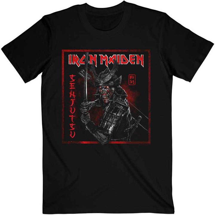 Iron Maiden Senjutsu Cover Distressed Red
