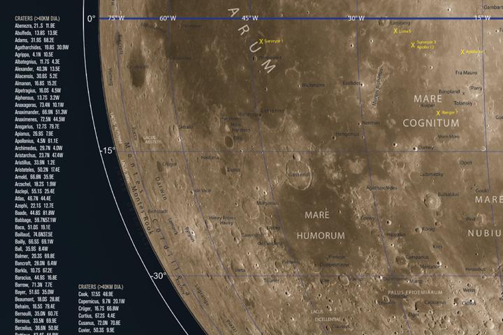 Actual product image Celestron Moon Map